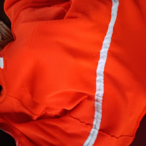 Men's Large Vintage 1980's Hoody Jacket Golden Harvest Farmer Patch Drawstring - Picture 8 of 9